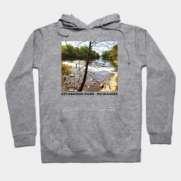 Estabrook Park • Milwaukee River Hoodie by The MKE Rhine Maiden